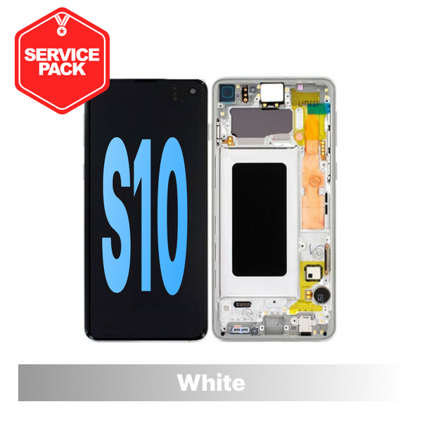 Samsung Galaxy S10 Service Pack Screen - White