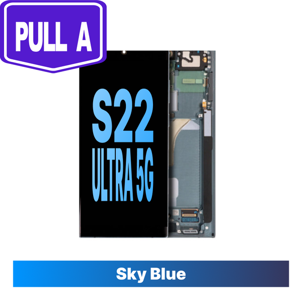 Samsung Galaxy S22 Ultra Pull A grade Screen - Sky Blue