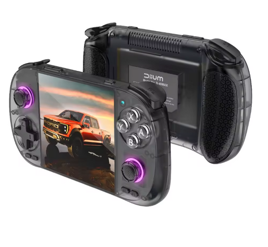 D40MAX Retro Handheld Game Console 4.0" IPS 720*720 Screen - BLACK