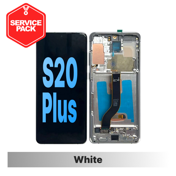 Samsung Galaxy S20 Plus Service Pack Screen - White