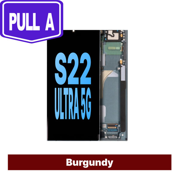 Samsung Galaxy S22 Ultra Pull A grade Screen - Burgundy