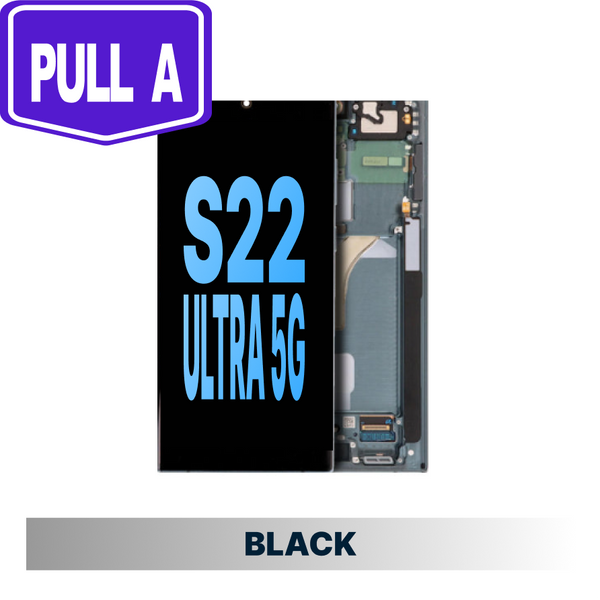 Samsung Galaxy S22 Ultra Pull A Grade Screen - Black