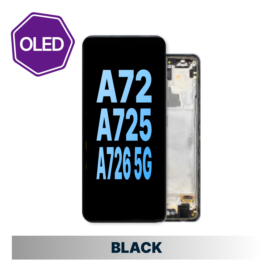 Samsung Galaxy A72 4G/A725 HQ Oled Compatible Amoled Assembly-Black