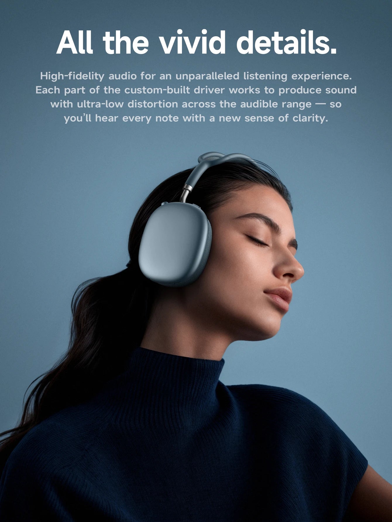 W65 Plus Happy ANC BT headphones Silver