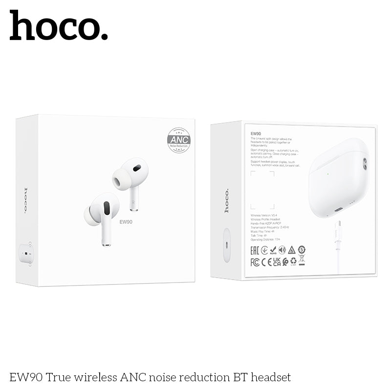 EW90 True wireless ANC noise reduction BT headset Earphones wholesale mobile accessory
