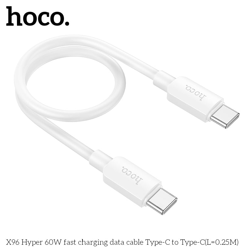 X96 Hyper 60W fast charging data cable Type-C to Type-C(L=0.25M)