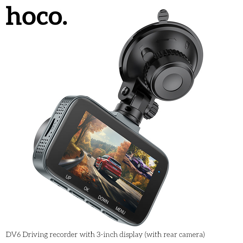 DV6 Driving recorder with 3-inch display(with rear camera)