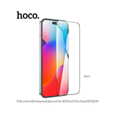 HOCO G9 Full Screen HD Tempered Glass Screen Protector For iP15Pro