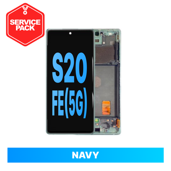 Samsung Galaxy S20FE Service Pack with Frame - Navy