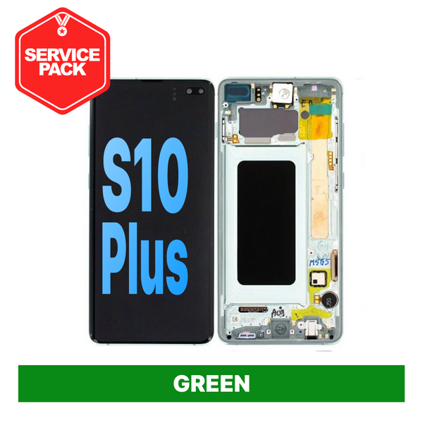 Samsung Galaxy S10 Plus Screen Service Pack - Prism Green
