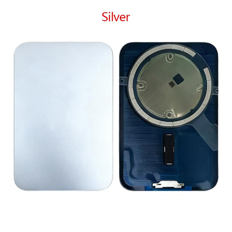 iPhone 17 Pro Max Compatible Back Glass With Magsafe Magnet And Adhesive - Silver