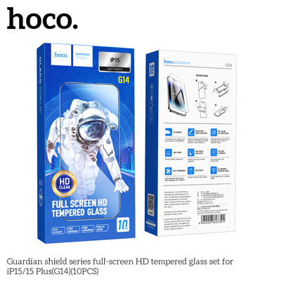 Hoco G14 Guardian Shield Series Full-screen HD Tempered Glass Screen Protector - iP15