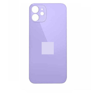 iPhone 12 Compatible Back Glass - Purple (Big Hole)