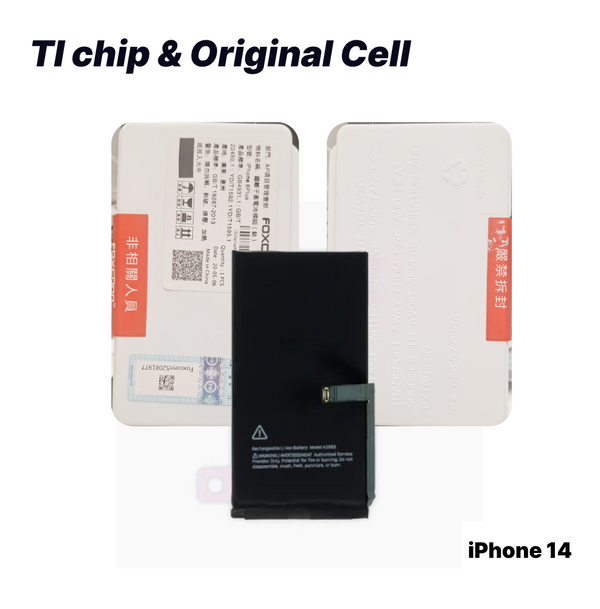 iPhone 14 - Battery Super High Quality - TI chip & Original Cell