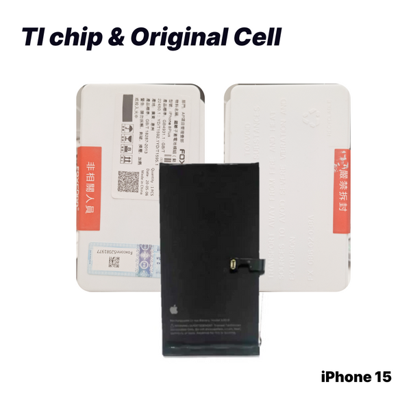 iPhone 15 - Battery Super High Quality - TI chip & Original Cell
