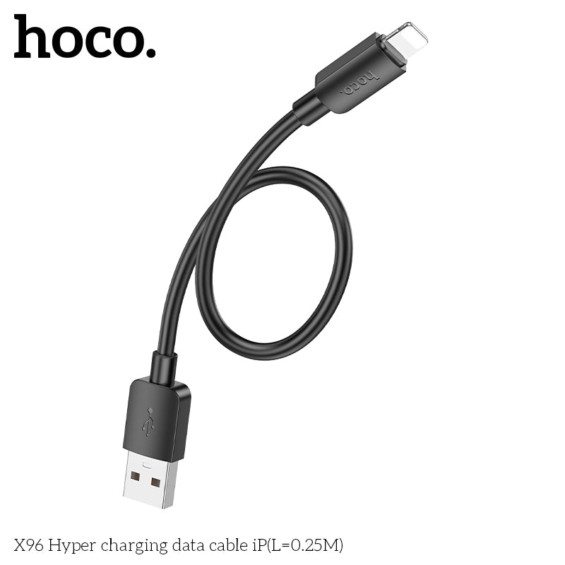 X96 Hyper charging data cable iP(L=0.25M) White
