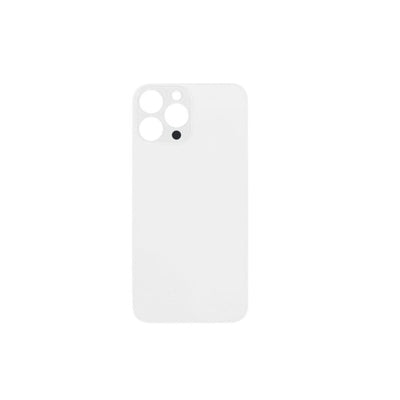 iPhone 13 Pro Max - Compatible Back Glass - WHITE (Big Hole)-Super High Quality
