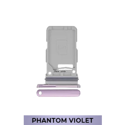 Single SIM Card Tray for Samsung Galaxy S21 5G-Phantom Violet-OEM