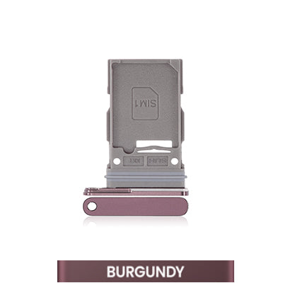 Single SIM Card Tray for Samsung Galaxy S22 Ultra-Burgundy-OEM