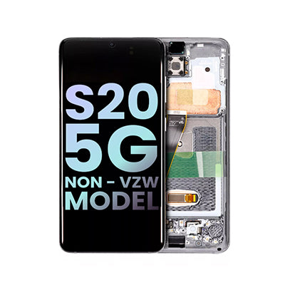 Samsung Galaxy S20 Compatible Amoled Assembly -Soft Oled Aftermarket - Cosmic Gray