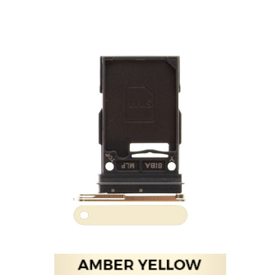 Single SIM Card Tray for Samsung Galaxy S24/S24 Plus-Amber Yellow-OEM