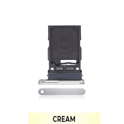 Single SIM Card Tray for Samsung Galaxy S23 FE-Cream-OEM