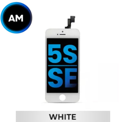 iPhone 5S/SE Compatible LCD Screen Assembly - Aftermarket - High Quality - White