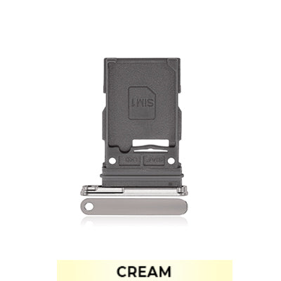 Single SIM Card Tray for Samsung Galaxy S23/S23 Plus-Cream-OEM