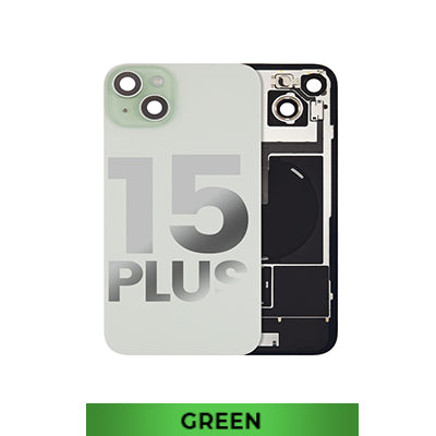 Iphone 15 Plus Back Glass With Camera Lens + Magnet + Wireless Flex Charger OEM Green
