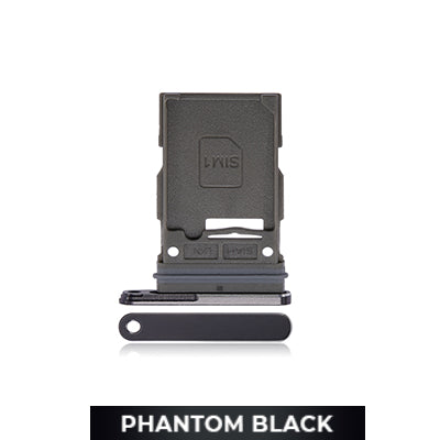 Single SIM Card Tray for Samsung Galaxy S23 Ultra-Phantom Black-OEM