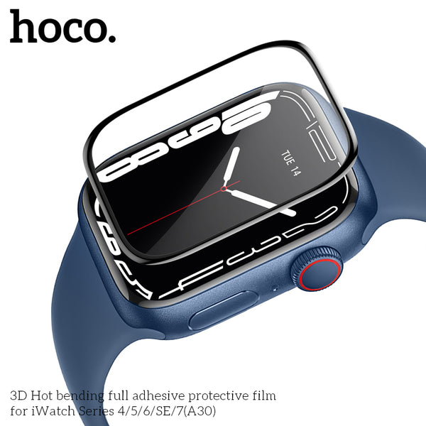 Hoco A30 3D Hot Bending Full Screen Protection Film For iWatch 4/5/6/SE - 40mm