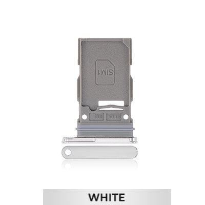 Single SIM Card Tray for Samsung Galaxy S22/S22 Plus-White-OEM