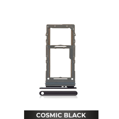 Single SIM Card Tray for Samsung Galaxy S20/S20 Plus/S20 Ultra-Cosmic Black-OEM