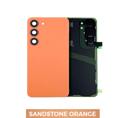 Samsung S24 Back Glass with Adhesive - Sandstone Orange