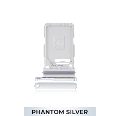 Single SIM Card Tray for Samsung Galaxy S21 Plus-Phantom Silver-OEM