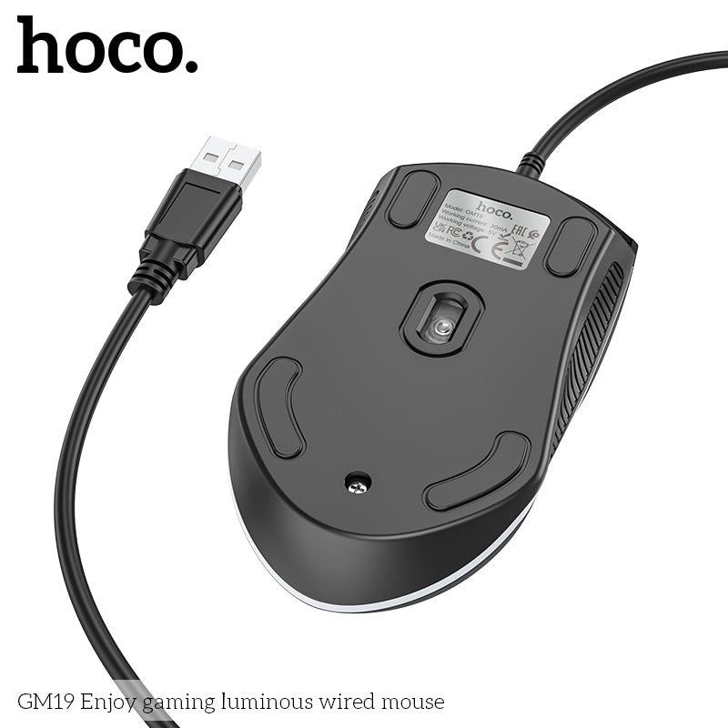 GM19 Enjoy gaming luminous wired mouse