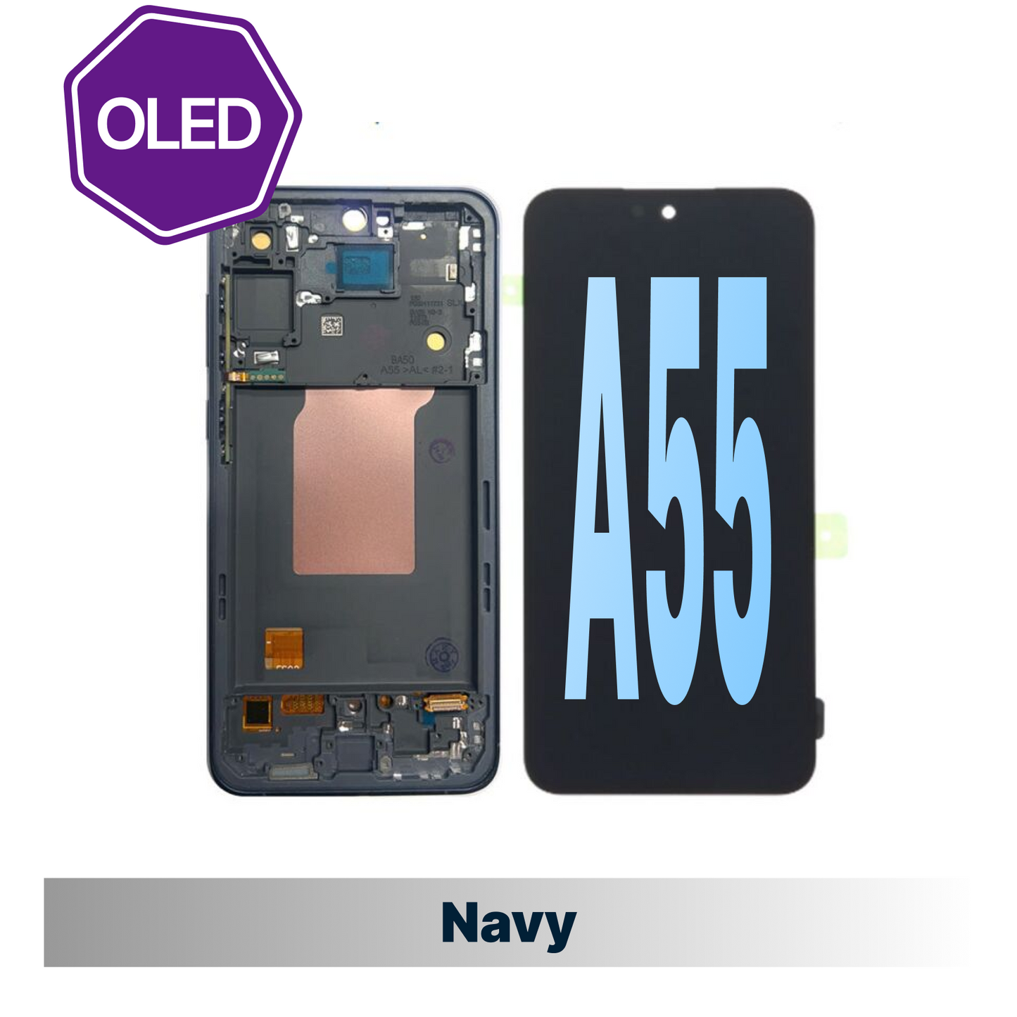 Samsung Galaxy A55 5G/A556 HQ Oled Compatible Amoled Assembly - Navy