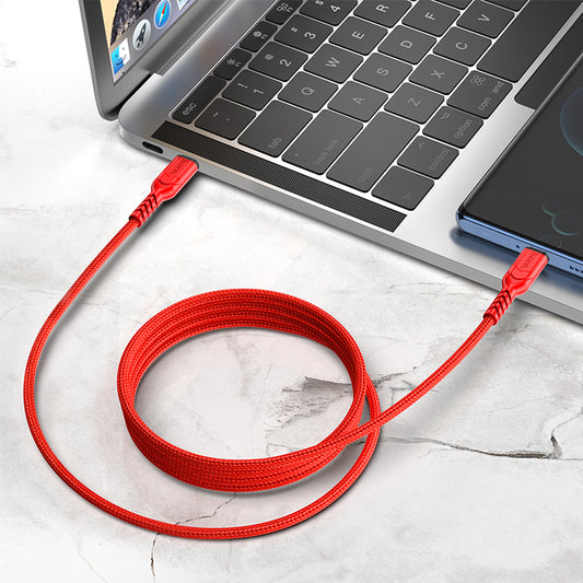 X59 Victory 60W charging data cable Type-C to Type-C(L=2M) - Black