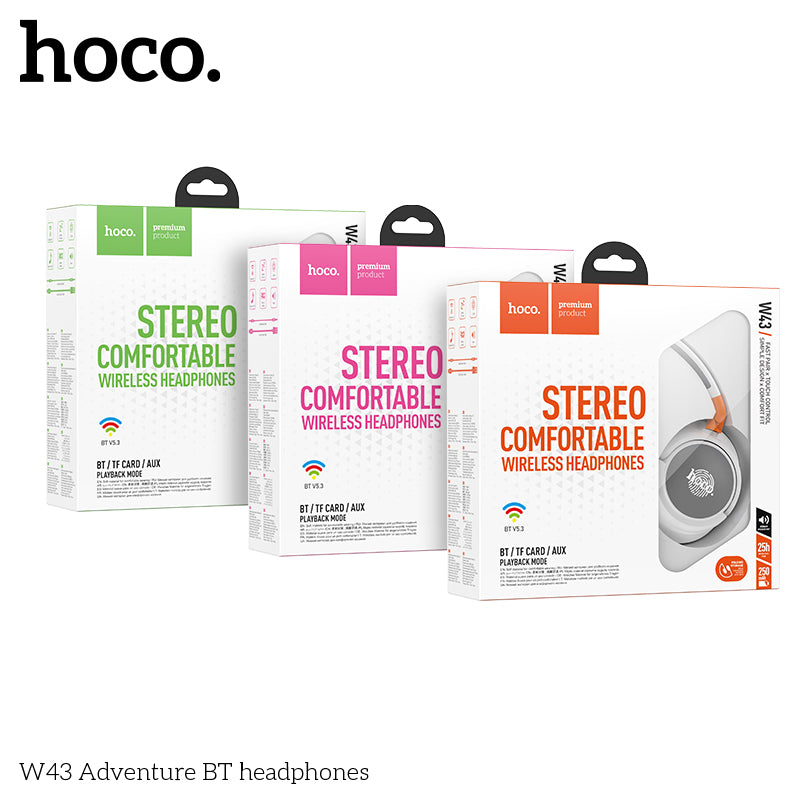 HOCO W43 Adventure BT headphones - Purple