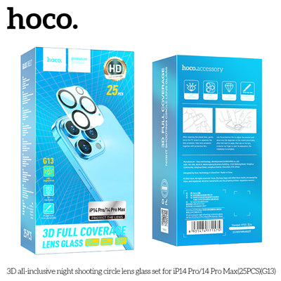 Hoco G13 3D all-inclusive night shooting Lens Glass Protector for iP14Pro/14 Pro Max