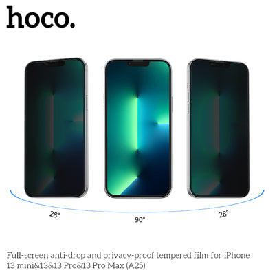 HOCO A25 Full-screen anti-drop and privacy-proof tempered film Screeen Protector for iP13 Pro Max/14 Plus