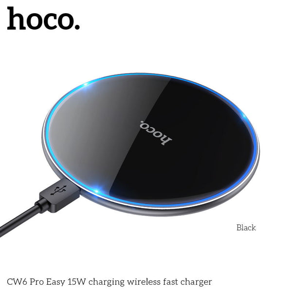 HOCO CW6 Pro Easy 18W charging wireless fast charger Black