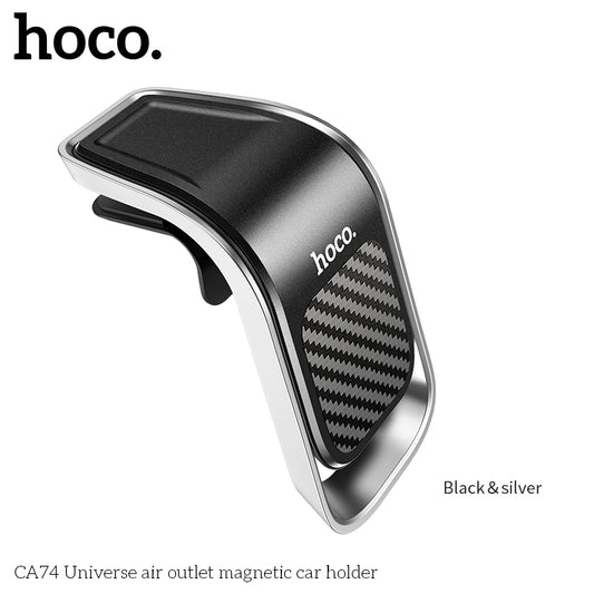 HOCO CA74 Universe air outlet magnetic car holder - Silver