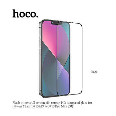 HOCO G1 Full Silk Screen HD Tempered Glass Anti-fingerprint Screen Protector For iPhone 13 Pro Max/14 Plus