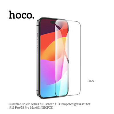 Hoco G14 Guardian Shield Series Full-screen HD Tempered Glass Screen Protector- iP15 Pro Max