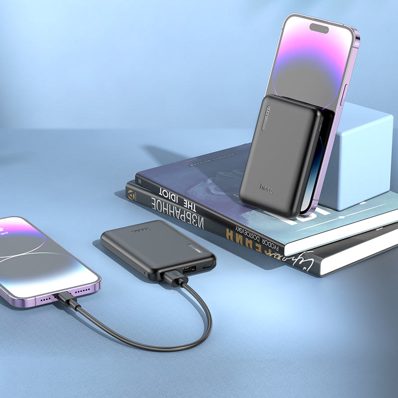 Hoco J115 Fast Smart Charging Power Bank 5000mAh - Black
