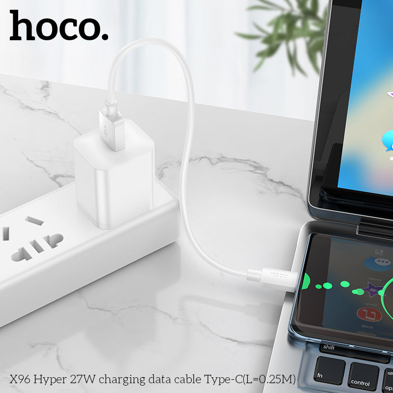 X96 Hyper 27W charging data cable Type-C(L=0.25M)
