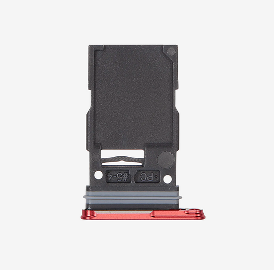 Single SIM Card Tray for Samsung Galaxy S25/S25 Plus-Coral Red-OEM
