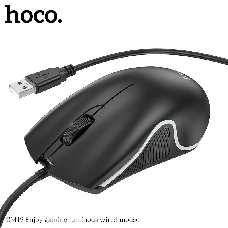 GM19 Enjoy gaming luminous wired mouse