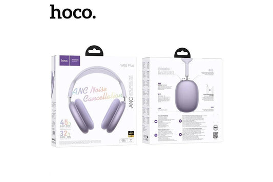 Hoco W65 Plus Happy ANC BT headphones Purple